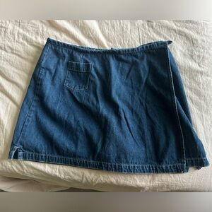 Classic Blue Denim Skort